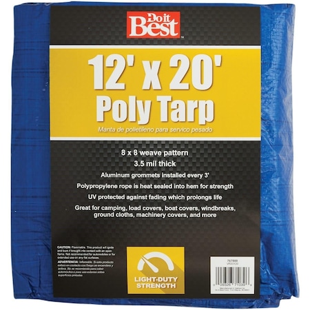 All-Source 12 ft x 20 ft Tarp, Blue 767888